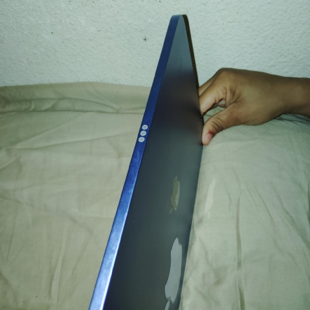 Apple Blue Laptop